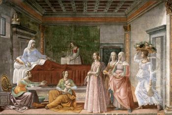 Domenico Ghirlandaio : Birth of St John the Baptist II